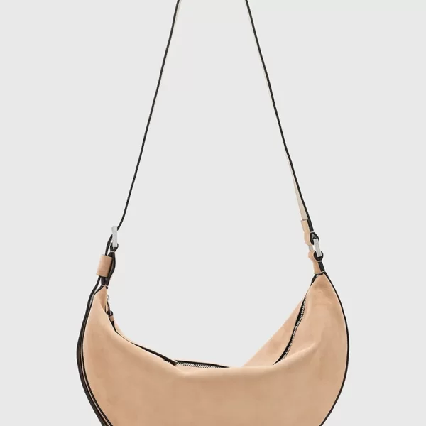 Τσάντα σουέτ AllSaints HALFMOON