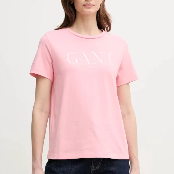 Βαμβακερό μπλουζάκι Gant