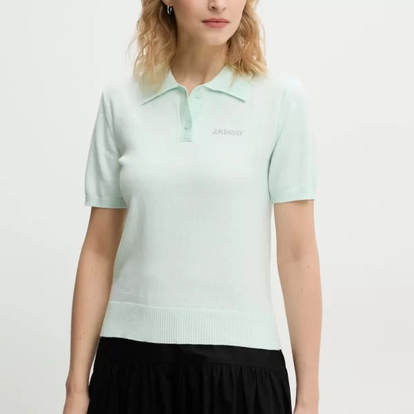 2NDDAY Μπλουζάκι πόλο με μείγμα μαλλί 2NDDAY Jean