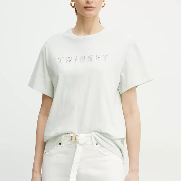 TWINSET Βαμβακερό μπλουζάκι Twinset