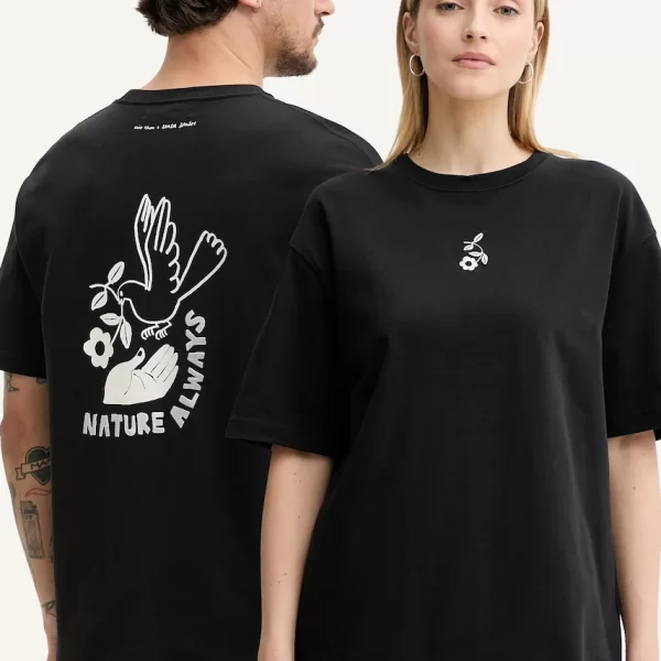 Samsoe Samsoe Βαμβακερό μπλουζάκι Samsoe Samsoe SANATURE