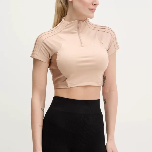 Adidas Originals Μπλουζάκι adidas Originals Zip Up Crop Top