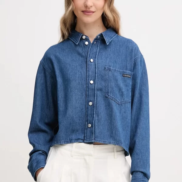 Τζιν πουκάμισο Calvin Klein Jeans