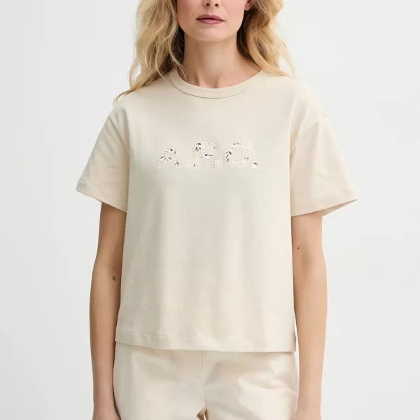 A.P.C. Βαμβακερό μπλουζάκι A.P.C. annie - GOTS