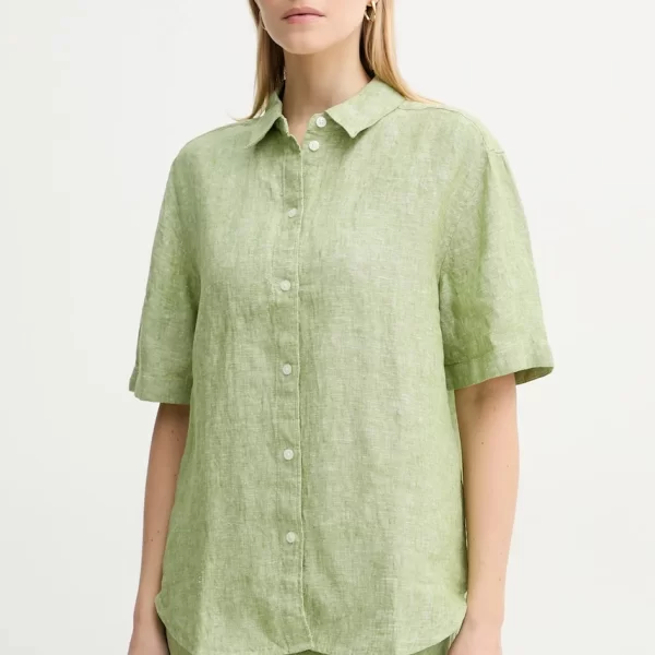 Samsoe Samsoe Πουκάμισο από λινό Samsoe Samsoe SALARIKAR