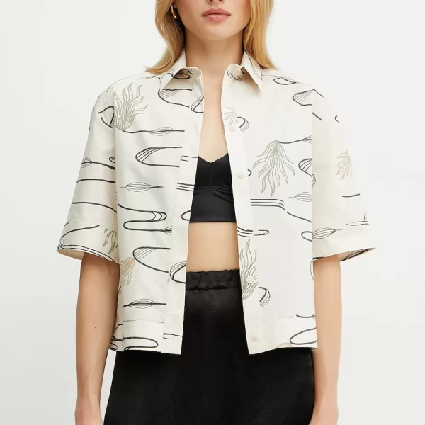 MM by Max Mara Βαμβακερό πουκάμισο MM by Max Mara