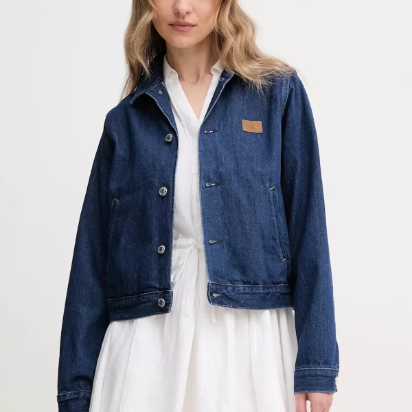 Calvin Klein Jeans Βαμβακερό τζιν μπουφάν Calvin Klein Jeans