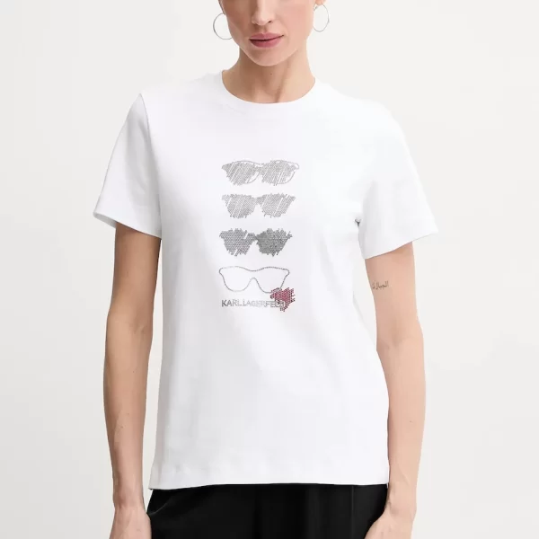 Βαμβακερό μπλουζάκι Karl Lagerfeld