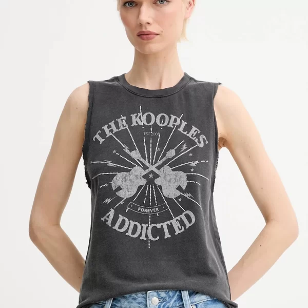 THE KOOPLES Βαμβακερό τοπ The Kooples