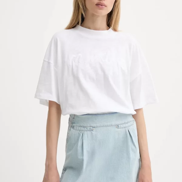 MUNTHE Βαμβακερό μπλουζάκι MUNTHE UDELLO