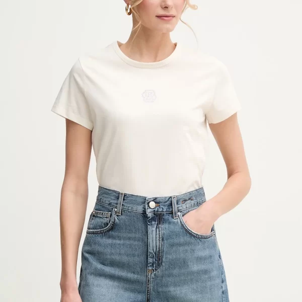 Boss Βαμβακερό μπλουζάκι BOSS