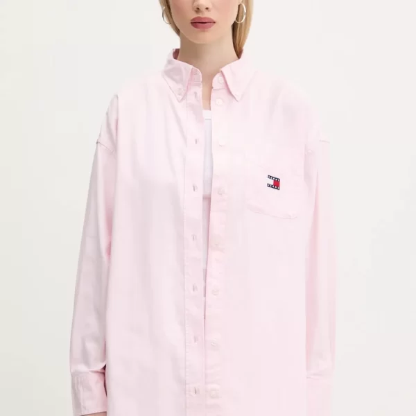 TOMMY JEANS Βαμβακερό πουκάμισο Tommy Jeans