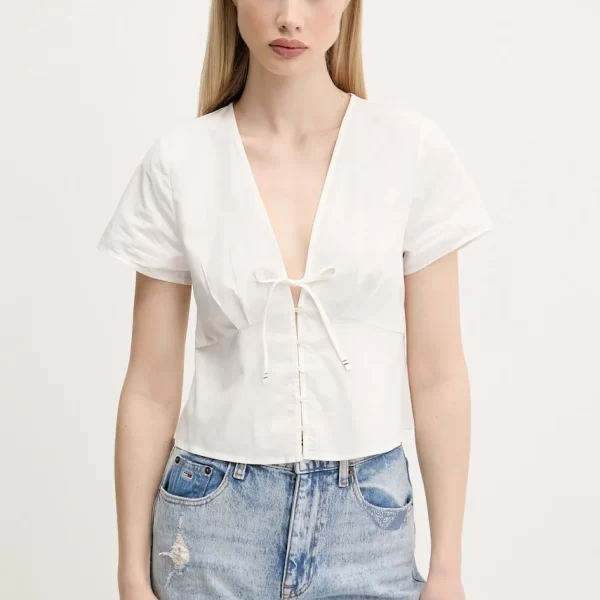 TOMMY JEANS Βαμβακερό πουκάμισο Tommy Jeans