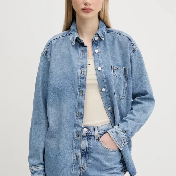 TOMMY JEANS Τζιν πουκάμισο Tommy Jeans