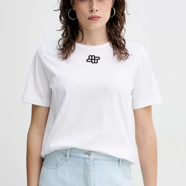 MUNTHE Βαμβακερό μπλουζάκι MUNTHE TYLIE