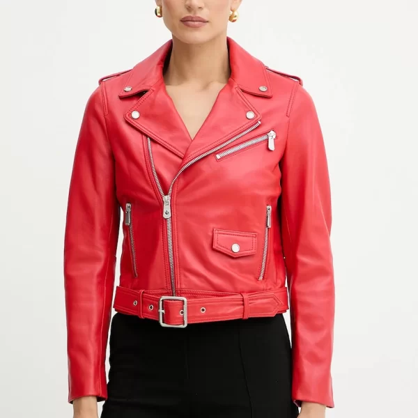 PINKO Δερμάτινo jacket Pinko