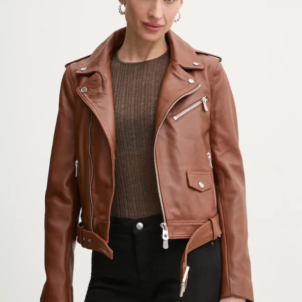 PINKO Δερμάτινo jacket Pinko