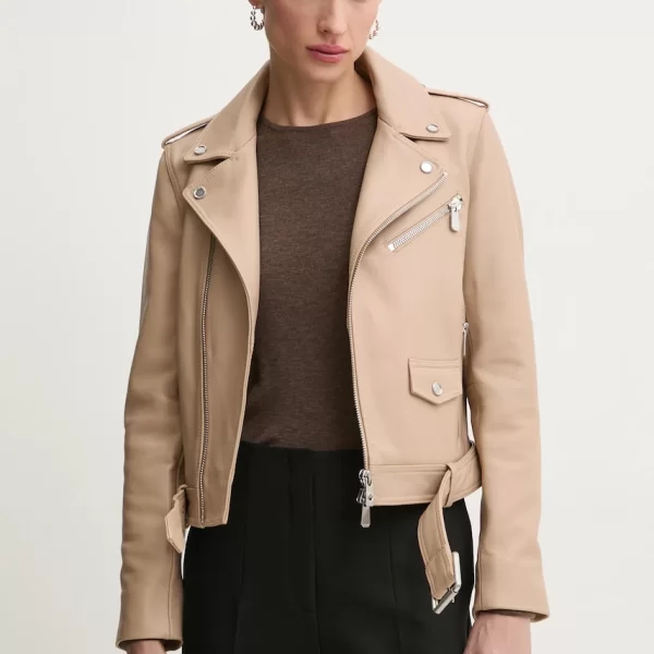 PINKO Δερμάτινo jacket Pinko