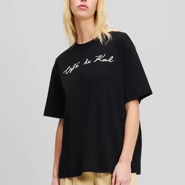 Βαμβακερό μπλουζάκι Karl Lagerfeld