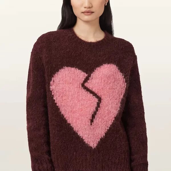 AllSaints Πουλόβερ με προσθήκη μαλλιού AllSaints LUVHEART