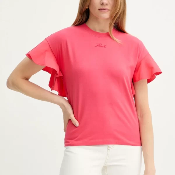 Karl Lagerfeld Βαμβακερό μπλουζάκι Karl Lagerfeld