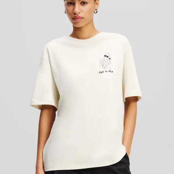 Karl Lagerfeld Βαμβακερό μπλουζάκι Karl Lagerfeld