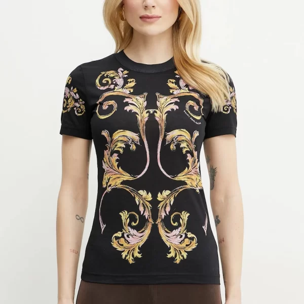 VERSACE JEANS COUTURE Βαμβακερό μπλουζάκι Versace Jeans Couture