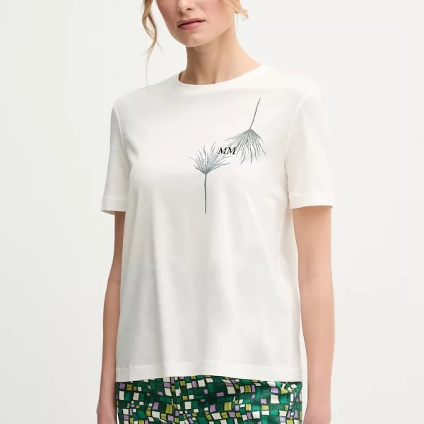 MM by Max Mara Βαμβακερό μπλουζάκι MM by Max Mara