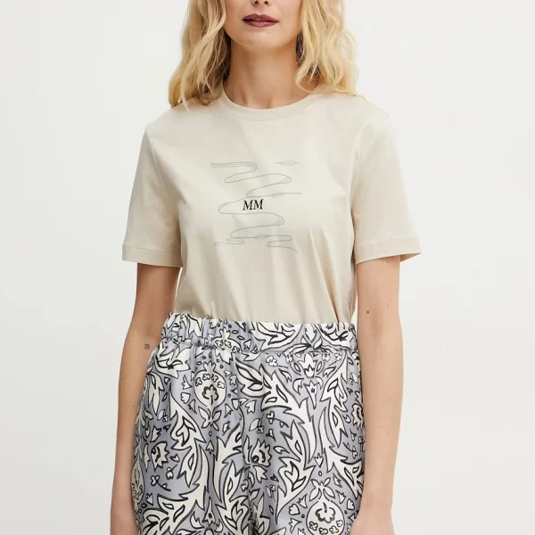 MM by Max Mara Βαμβακερό μπλουζάκι MM by Max Mara