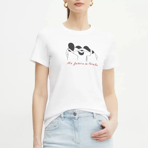 MARELLA Βαμβακερό μπλουζάκι Marella CAUCASO