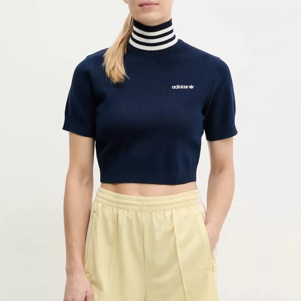 Adidas Originals Μπλουζάκι adidas Originals CROP TURTLENECK