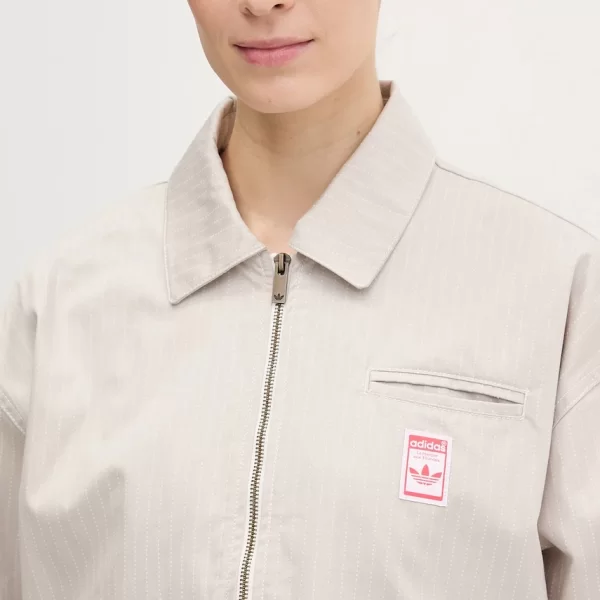 Βαμβακερό μπουφάν adidas Originals AOP CROP JACKET