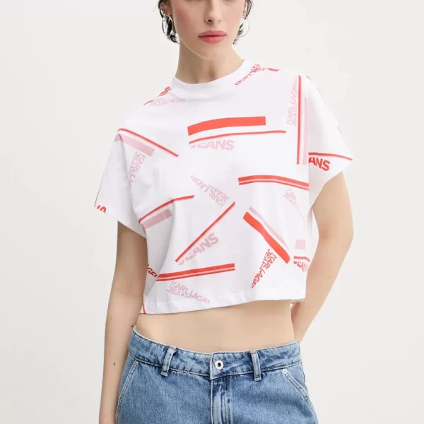 KARL LAGERFELD JEANS Βαμβακερό μπλουζάκι Karl Lagerfeld Jeans