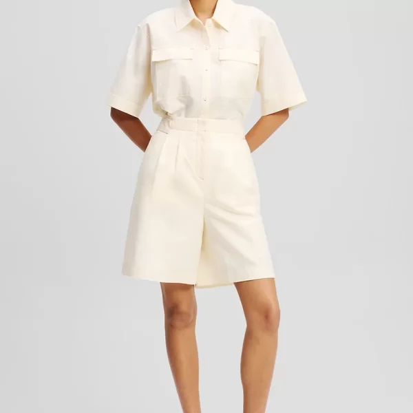 Karl Lagerfeld Σορτς από λινό Karl Lagerfeld