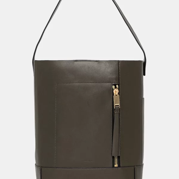 AllSaints Δερμάτινη τσάντα AllSaints ALBA HOBO