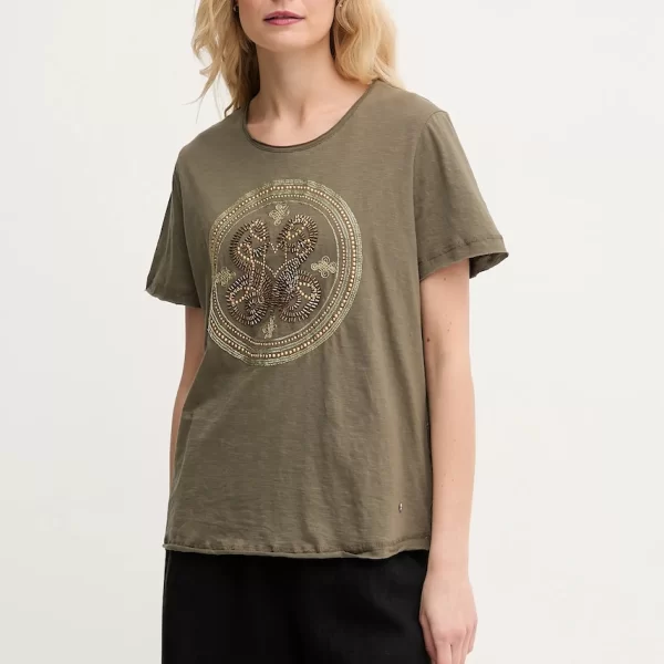 Βαμβακερό μπλουζάκι Mos Mosh