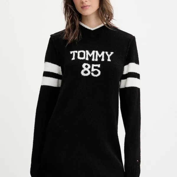 Φόρεμα από μείγμα μαλλιού Tommy Jeans