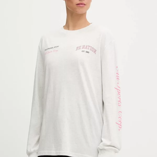 P.E NATION Βαμβακερή μπλούζα με μακριά μανίκια P.E Nation