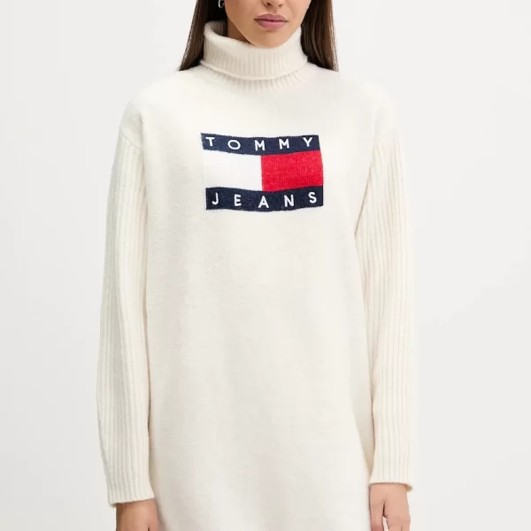 Φόρεμα από μείγμα μαλλιού Tommy Jeans