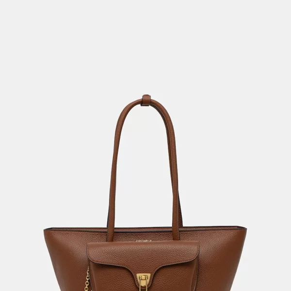 Coccinelle Δερμάτινη τσάντα Coccinelle DOUBLE BEAT