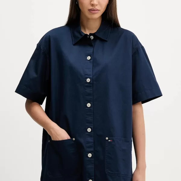 Βαμβακερό φόρεμα Tommy Jeans