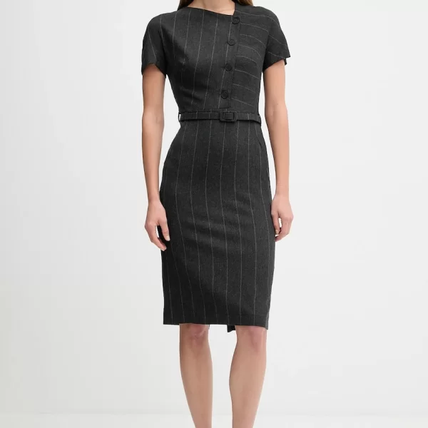 Φόρεμα με προσθήκη μαλλιού Sandro Ferrone