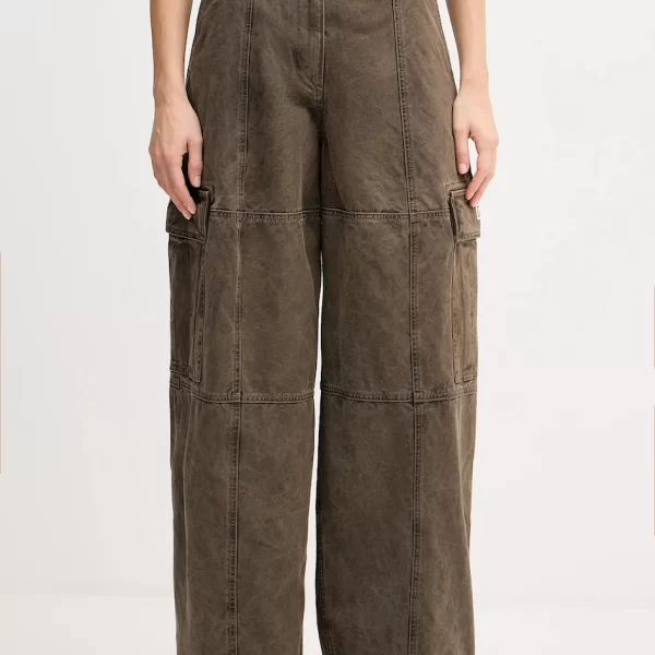 Βαμβακερό παντελόνι Kenzo Dyed Canvas Cargo Pants