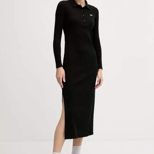 Βαμβακερό φόρεμα Lacoste