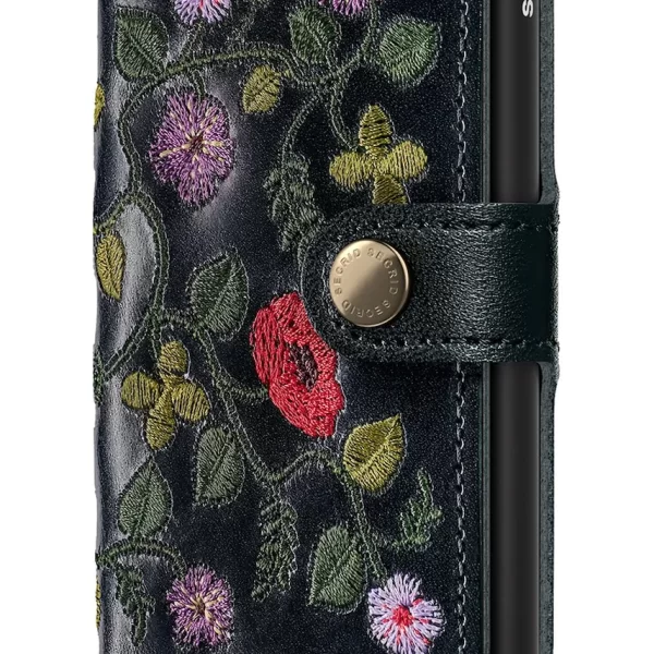 Secrid Δερμάτινο πορτοφόλι Secrid STITCH FLORAL