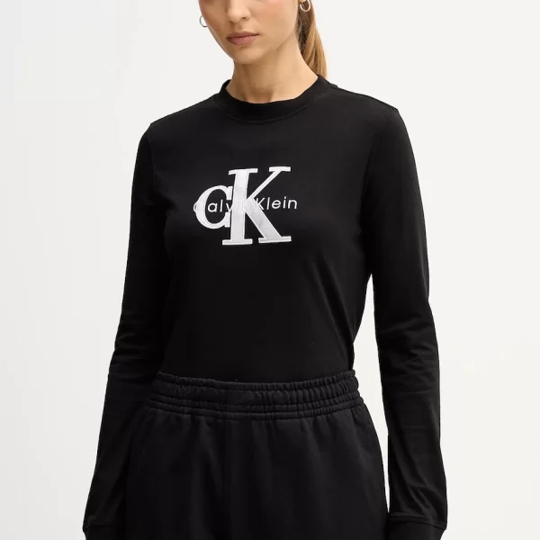 Calvin Klein Jeans Βαμβακερή μπλούζα με μακριά μανίκια Calvin Klein Jeans