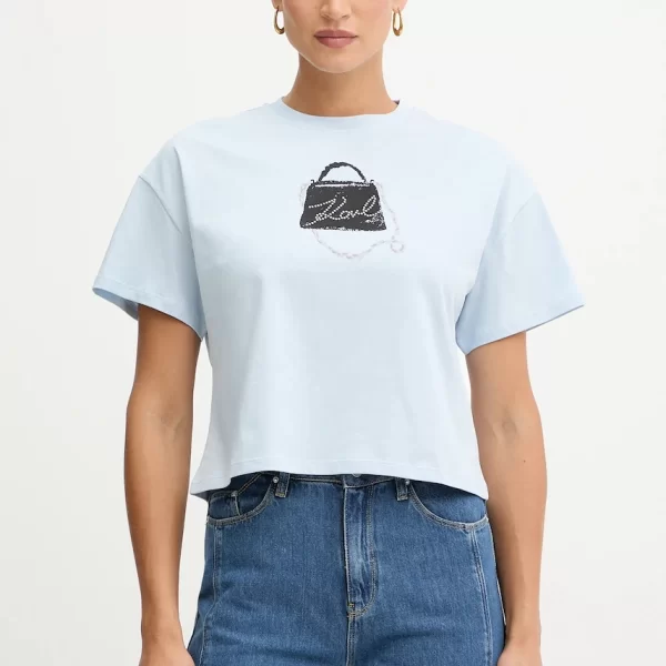 Karl Lagerfeld Βαμβακερό μπλουζάκι Karl Lagerfeld