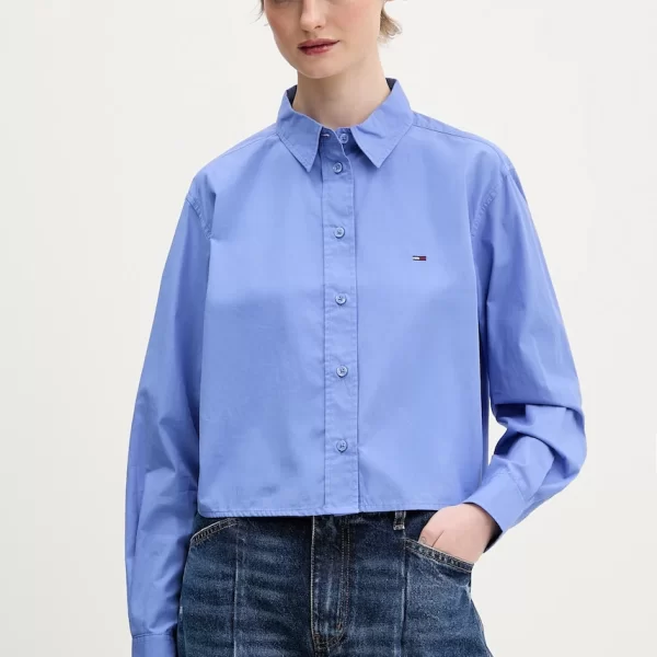 TOMMY JEANS Βαμβακερό πουκάμισο Tommy Jeans