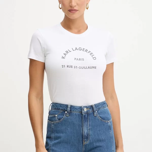 Βαμβακερό μπλουζάκι Karl Lagerfeld