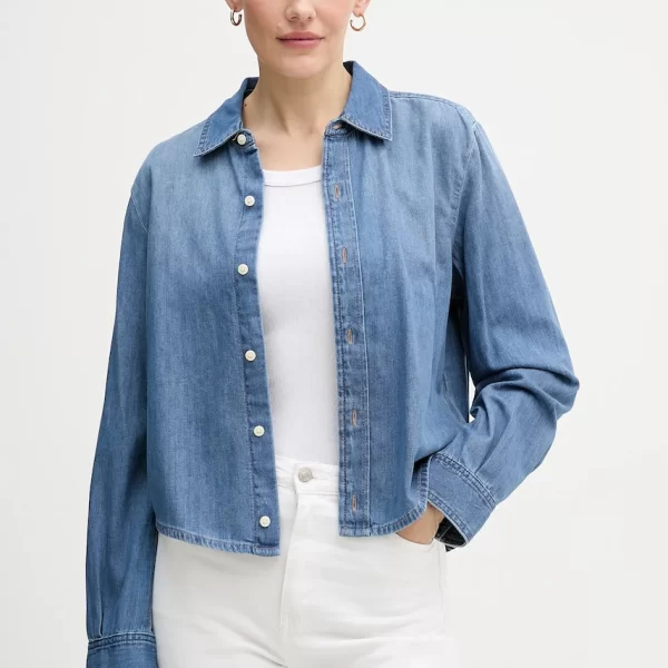 Τζιν πουκάμισο Calvin Klein Jeans